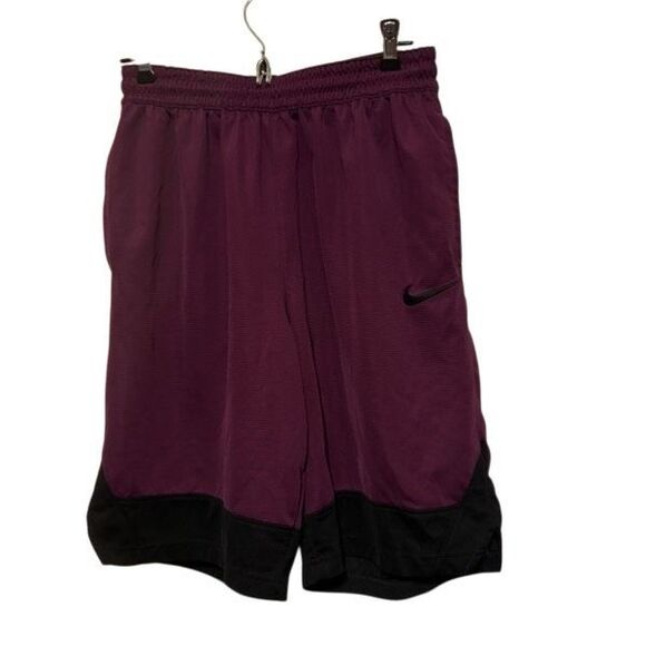 Nike Dri-Fit Size Men’s Medium Purple & Black Basketball Shorts - Picture 1 of 4